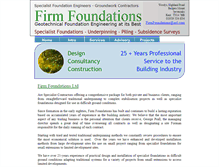 Tablet Screenshot of firmfoundations.co.uk